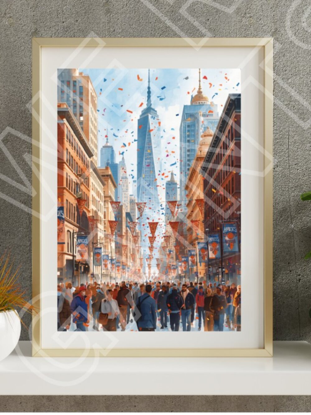 KNICKS NEW YORK CITY CELEBRATION 11x17 Art Print
